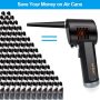 Cordless Air Duster for Computer, Better Choice for Air Can Duster, Compressed Air Can, Air Canister, Spray Air Duster for Computer, w/ 6000mAh Rechargeable Battery, 10W Fast Charging, 33000 RPM - Image 5