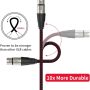 XLR Cable 25ft, BIFALE Heavy Duty Hybrid Braided XLR Patch Cable 3Pin XLR Male to Female Multi-Colored Microphone Cable Balanced Mic/Snake Cord - 6Pack (TOP Series) - Image 5