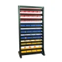 Black 8-Tier Haning Bin Storage System Garage Storage Rack (35 Plastic Bins in 8 Tier) - Image 3