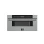 Forno Appliances - Capoliveri 1.2 cu. ft. Built-In Microwave Drawer with Sensor Cooking and Angled Touch Controls - Silver - Image 1