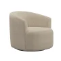 Mainstays Boucle Swivel Accent Chair, Taupe - Image 5