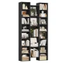 Homfa 21-Cube Bookcase and Bookshelves with Adjustable Shelves, 71.3'' Triple Width Open CD Display Storage Rack, Black - Image 5
