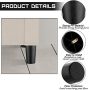 Sofa Legs 4" Tapered Plastic Sofa Couch Legs with 1/4" Hanger Bolt, 8 Pack - Image 6
