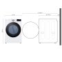 LG - 7.4 Cu. Ft. Stackable Smart Electric Dryer with Steam and Built-In Intelligence - White - Image 4