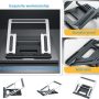 Portable Monitor Stand-Tablet Stand,Foldable &Adjustable,Super Sturdy,Tablet Holder Stand for Desk Compatible with iPad Pro/Tablets/Portable Monitor 7"-15.6", Stand Holder for Facebookportal(Black) - Image 6