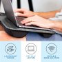 LapGear - Home Office Lap Desk (Fits up to 15.6" Laptop) - Gray Woodgrain - Image 2