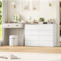 Homfa 4 Drawer White Dresser, Modern Storage Cabinet for Bedroom, Chest of Drawers Wood Organizer for Living Room - Image 3