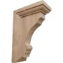 2-1/2 in. x 6 in. x 4 in. Alder Small Thompson Bracket - Image 1