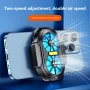 Dual Fan Rechargeable Mobile Phone Cooler for Android IOS PUBG Gaming Radiator Game Cooler Portable Cooling Fan with Blue Light - Image 3