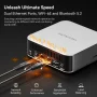 GEEKOM - A8 Max Mini PC AMD Ryzen 7 8745HS 16GB DDR5 1TB SSD Storage Dual LAN, Radeon 780M Mini PC Windows 11 Pro/USB4/8K - Silver - Image 3