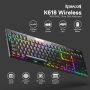 Redragon K618 PRO 3-Mode Wireless RGB Mechanical Keyboard, BT/2.4Ghz/Wired Low Profile Win/Mac Gaming Keyboard w/Ultra-Thin Design, Dedicated Media Control & Linear Red Switch - Image 2