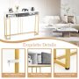 48 Inch 2-Tier Console Table with Drawer - Image 2