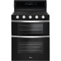 Whirlpool - 6.0 Cu. Ft. Self-Cleaning Freestanding Double Oven Gas Convection Range - Black - Image 1