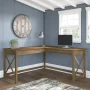 Bush Furniture Key West 60" L Shaped Desk, Linen White Oak - Image 4