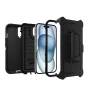 OtterBox - Defender Series Pro Hard Shell for Apple iPhone 17e, iPhone 16e, iPhone 15, iPhone 14, iPhone 13 - Black - Image 2