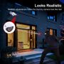 BNT Dummy Fake Camera, Surveillance Security CCTV Dome Camera, with One LED Light, Security Alarm Sticker Label (TC-W2), Security Camera Suitable for Indoor/Outdoor (2 Pack, White) - Image 6