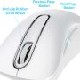 memzuoix 2.4G Wireless Mouse, 1400 DPI Computer Mice with USB Receiver, Portable Wireless USB Mouse Battery Powered Cordless Mice for Laptop, PC, Desktop, 5 Buttons (White) - Image 3