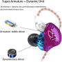 KZ ZST 1BA 1DD in Ear Earphone Clear HiFi Monitor Earbuds Wired Sport Gaming Earphone for Musician Singer Audiophile - ZST-black - with mic - Image 3
