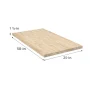 Unfinished Hevea Solid Wood Butcher Block Countertop, Standard Countertop, 50 in. L x 25 in. D, Square Edge - Image 5