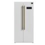 Forno Appliances - 33 in. Wide Salerno 15.6 Cu. Ft. Freestanding Counter-Depth Side-by-Side Refrigerator with Customizable Handles - White - Image 1