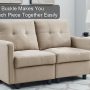 Modern Modular Sectional Sofa Living Room Furniture Set Casual DIY Couch - Image 2