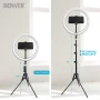 Bower 12” Studio Light USB Power Ball-Head Mount 62" Adjustable Tripod 3 Colors 10 Brightness Levels In-Line Remote - Image 4