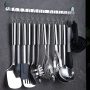 ReaNea Kitchen Utensils Set 37 Pieces, Stainless Steel Cooking Utensils Set, Kitchen Gadgets Cookwarewith Hooks For Hanging Kitchen Tool Set - Image 6