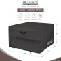 ULTCOVER Patio Fire Pit Table Cover Square 32 inch Outdoor Waterproof Fire Bowl Cover, Black - Image 2