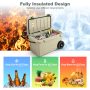 75 Quart Portable Cooler Rotomolded Ice Chest with Handles and Wheels - Image 6