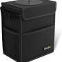 K KNODEL 2 Gallon Black Leak-Proof Waterproof Car Trash Can with Lid - Image 1