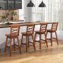 Swivel 24-Inch Counter Height Stool Set of 2 with Inclined Backrest - Image 6