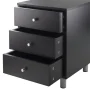 Daniel Accent Table with 3 Drawers in Black Finish - Image 4