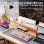M96 Bluetooth Wireless Keyboard FREEWOLF Digital Display,RGB Backlight,2000mAh Battery & PBT Keycaps for PC/Laptop - Moon Night - Image 5