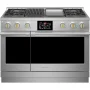 Monogram - 48 in. Wide 6 Burners 8.25 Cu. Ft. Freestanding Double Oven Dual Fuel Convection Smart Range with Self-Clean - Stainless Steel - Image 2