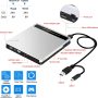 NOLYTH External CD DVD Drive with SD/TF Port Portable CD/DVD Burner USB 3.0/USB C CD/DVD +/-RW Optical Disk Drive Reader Disc Writer DVD Player for Laptop Mac PC MacBook Windows Linux OS - Image 1