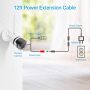ZOSI 2Pack DC Power Extension Cable 12ft 2.1mm x 5.5mm Male to Female Adapter Extension Cable for 12V Security Camera,Wireless IP Network Camera,CCTV DVR NVR Recorder, LED Strip,Car(White) - Image 1