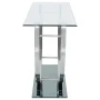 Danville U-shaped Glass Top Entryway Console Table Chrome - Image 5