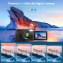 ACTITOP Digital Camera 4K 48MP Autofocus Vlogging Camera for Youtube with 180° Flip Screen, 32GB SD Card, 16X Zoom, Beginner Video Camera for Travel,TikTok - Image 2