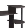 39 in. Rectangular Espresso/Black Computer Desk with Shelves - Image 3