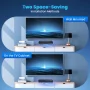 AUOSHI Small Sound Bar for TV, 2.1ch 60+W Compact Soundbar with Built-in Subwoofer, Bluetooth 5.4, 5 EQ Modes, HDMI ARC/Optical/AUX/USB, 16.5 inch - Image 6