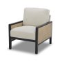 Better Homes & Gardens Springwood Caning Accent Chair, Charcoal Finish, Espresso Wood - Image 2