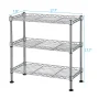 Modern Silver Wire Shelf (17.72 in. D x 7.87 in. W) - Image 5
