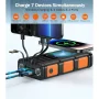 45800mAh Solar Power Bank 15W with Hand Crank & Cables & Wireless Charger, Solar Charger Compatible for iPhone & Android Phone - Image 2