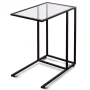 Costway Coffee Tray Side Sofa End Table Ottoman Couch Stand TV Lap Snack W/Glass Top New - Image 3
