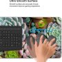 Green Succulent Plant Mouse Pad, Long Extended XL Mousepad Desk Pad, Large Rubber Mice Pads Stitched Edges, 31.5'' X 11.8'' - Image 5
