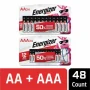 Energizer MAX AA Batteries and AAA Batteries (48 Pack Total) - Image 2