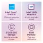 Lenovo - A100 23.8" Full HD All-In-One -Core i3 N305 - 16GB Memory - 512GB SSD - Cloud Grey - Image 2