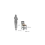 24 in. Black Bar Stool - Image 4