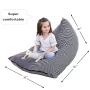 Lnkoo Bean Bag Chair, Solid Grey - Image 2
