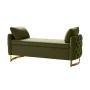 Aristides Modern 58.5"W Upholstered Tufted Flip Top Storage Bench with Two Pillows - Image 6